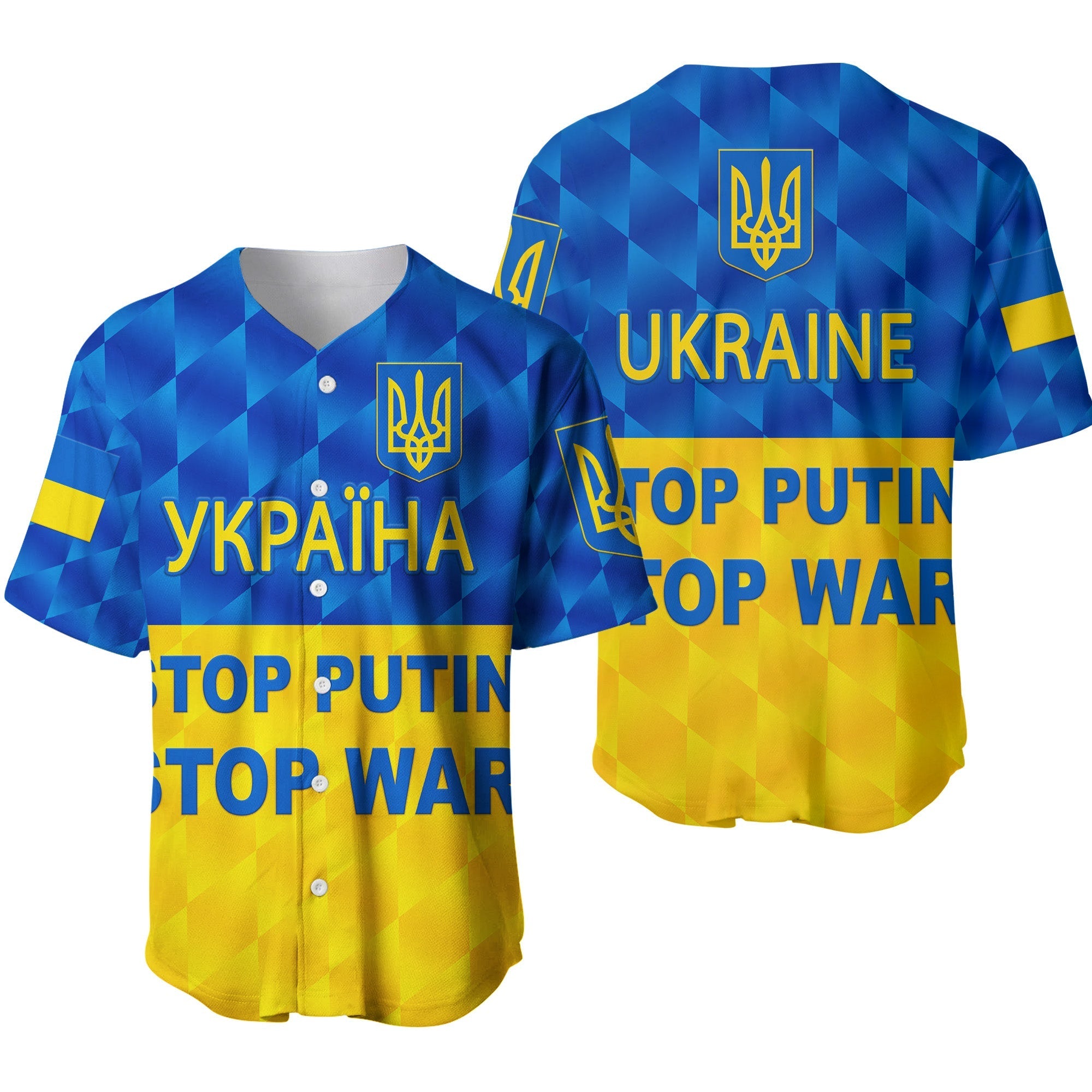 Ukraine Baseball Jersey 2022 Special Vibes LT8 - Wonder Print Shop
