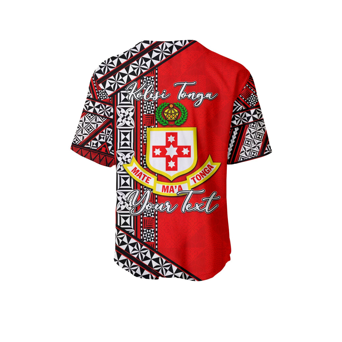 (Custom Personalised) Kolisi Tonga Baseball Jersey Tonga Patterns Style LT6 - Wonder Print Shop