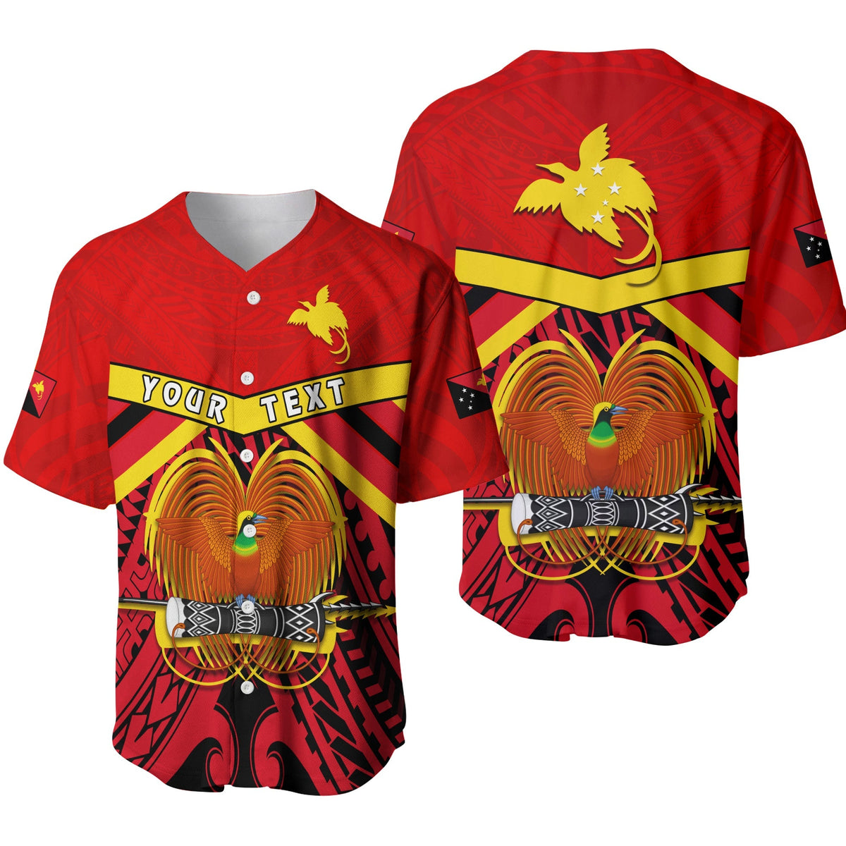 (Custom Personalised) Papua New Guinea Baseball Jersey the One and Only LT13 - Wonder Print Shop