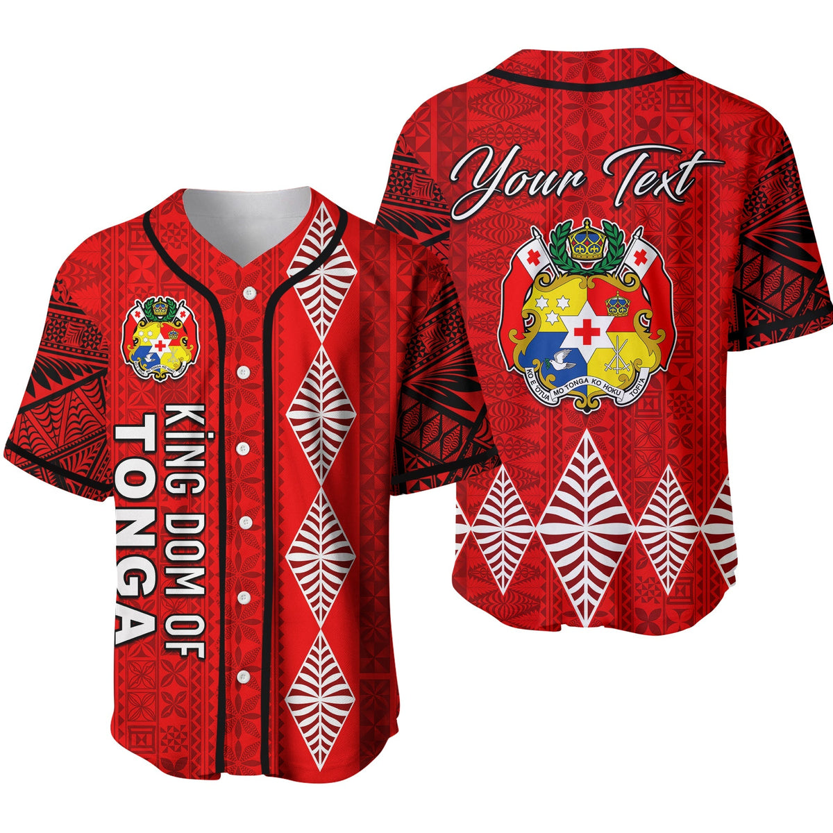 (Custom Personalised) Kingdom of Tonga Baseball Jersey 2021 Tonga National Day LT13 - Wonder Print Shop
