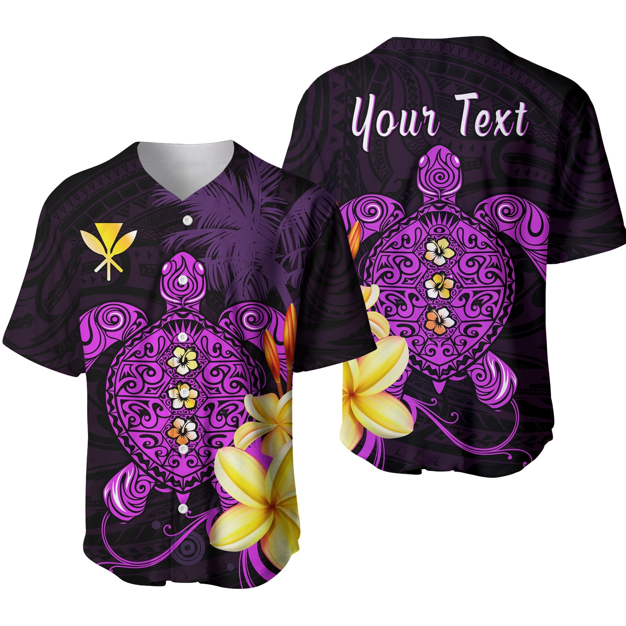 custom-personalised-hawaii-turtle-baseball-jersey-hawaiian-flowers-version-purple-elegant