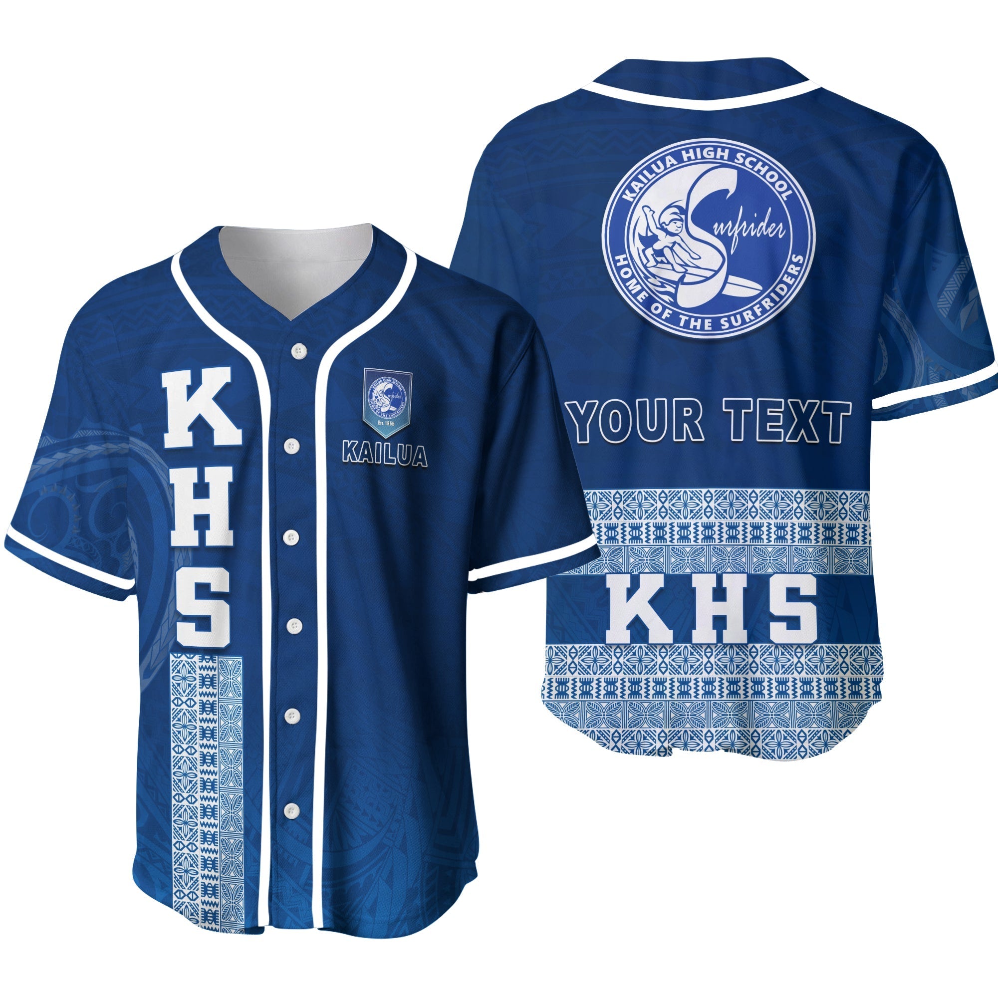 custom-personalised-kailua-high-school-baseball-jersey-khs-hawaii-pattern