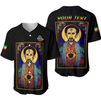 (Custom Personalised) Ethiopia Proud Baseball Jersey Haile Selassie I LT13 - Wonder Print Shop