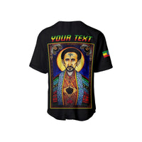 (Custom Personalised) Ethiopia Proud Baseball Jersey Haile Selassie I LT13 - Wonder Print Shop