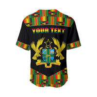 (Custom Personalised) Ghana Proud Baseball Jersey Ankara Kente LT13 - Wonder Print Shop