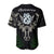 Aotearoa Fern Baseball Jersey Maori Manaia and Fish LT13 - Wonder Print Shop