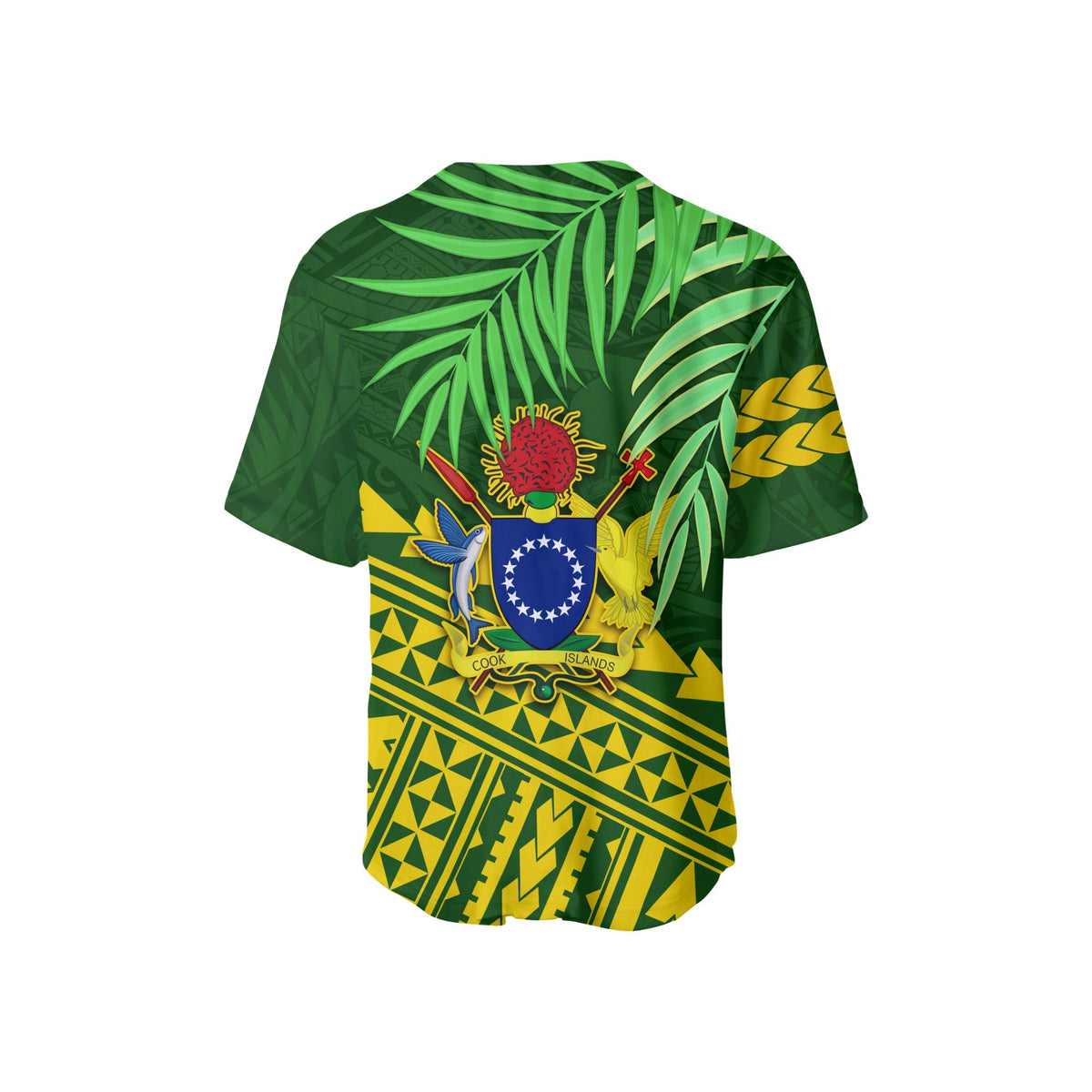 Cook Islands Baseball Jersey Coconut Leaf LT13 - Wonder Print Shop