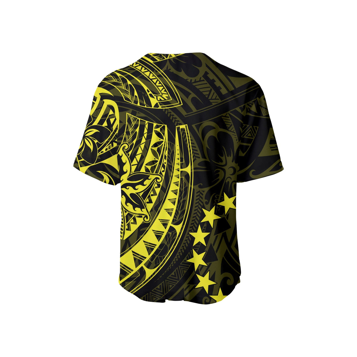 Cook Islands Baseball Jersey Polynesian Flowers LT13 - Wonder Print Shop