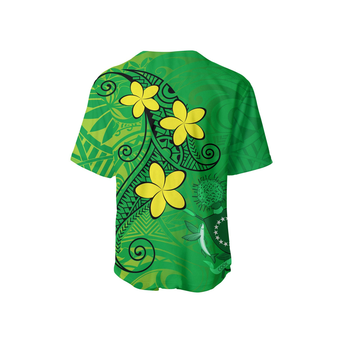 Cook Islands Baseball Jersey Lovely Flowers LT13 - Wonder Print Shop