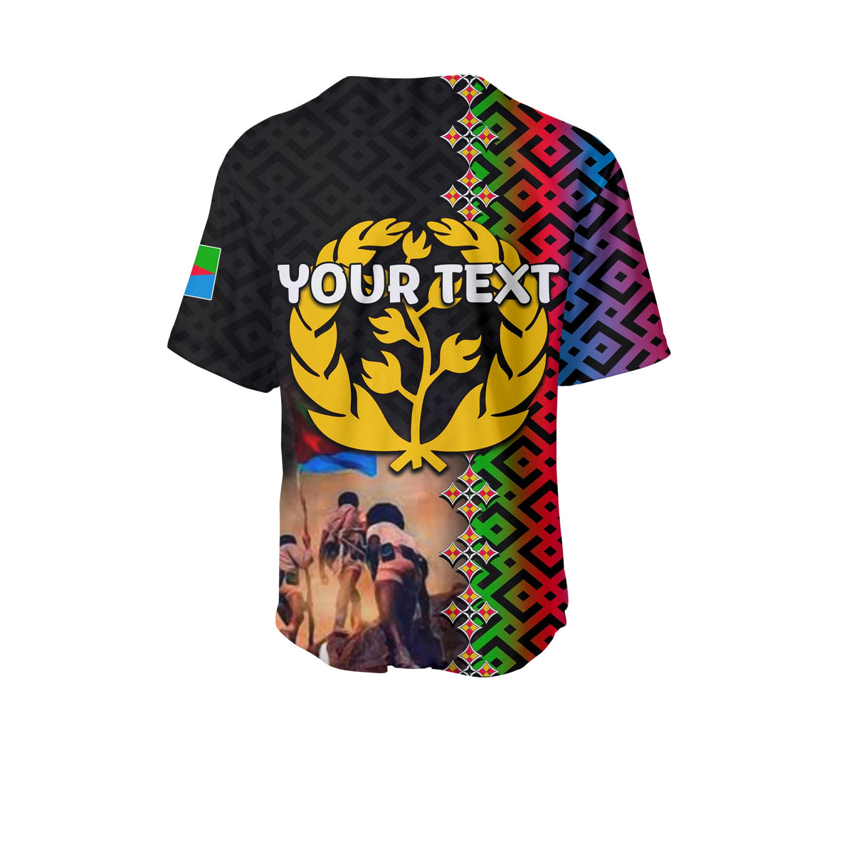 (Custom Personalised) Eritrea Martyrs Day Baseball Jersey EPLF LT6 - Wonder Print Shop