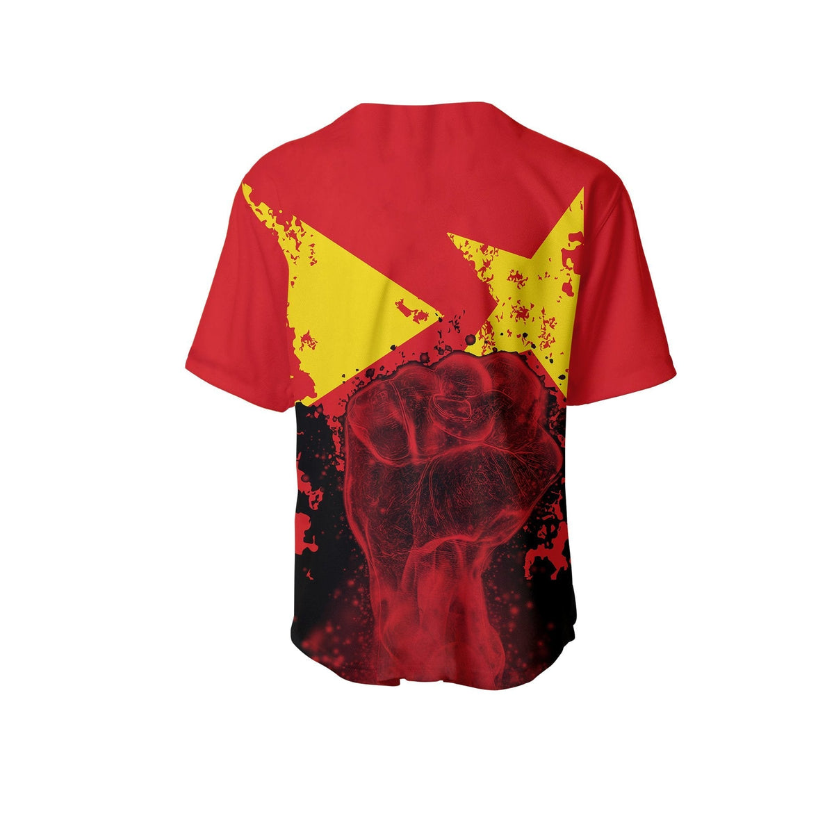African Tigray Baseball Jerseys Tigray Flag Clenched Hand LT6 - Wonder Print Shop