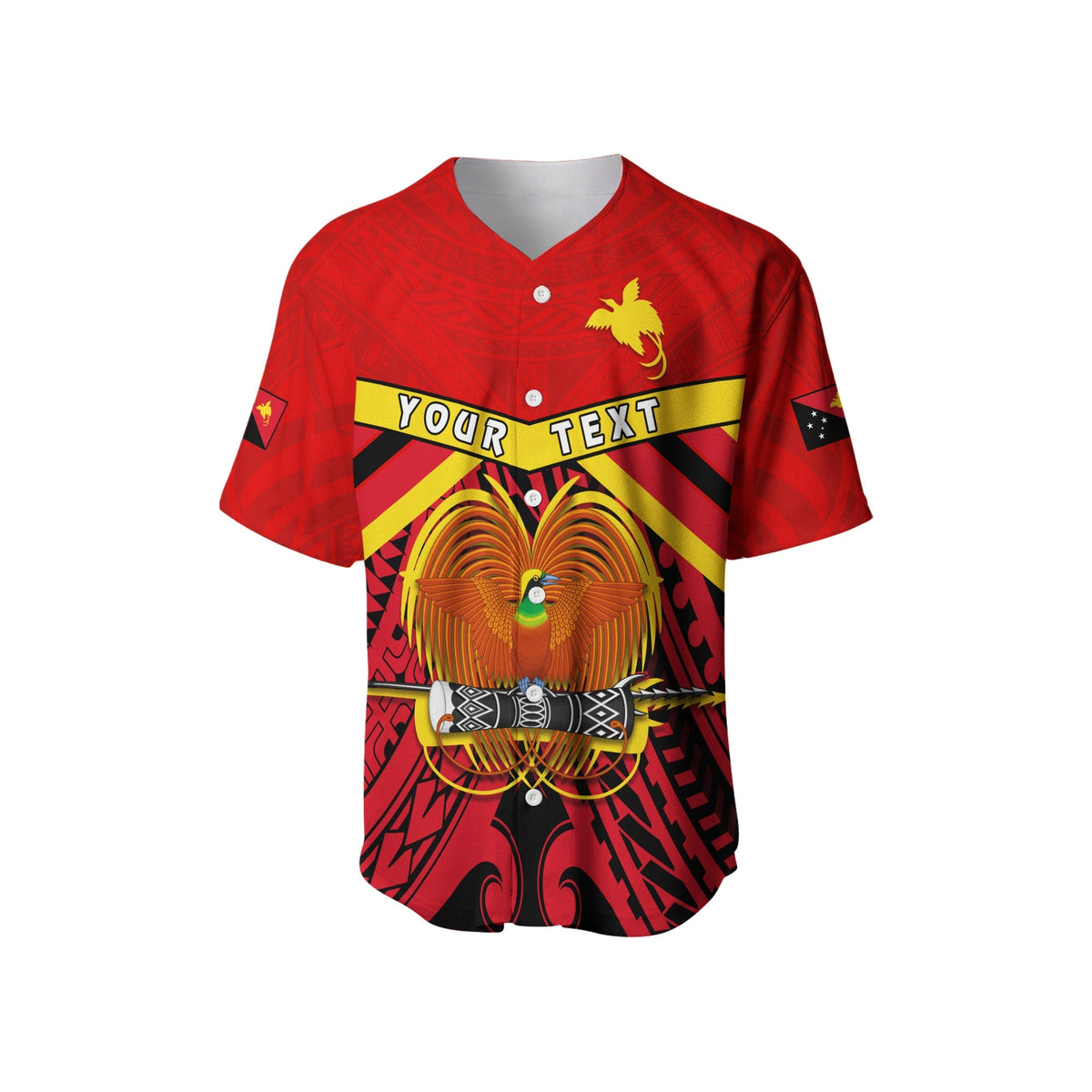 (Custom Personalised) Papua New Guinea Baseball Jersey the One and Only LT13 - Wonder Print Shop