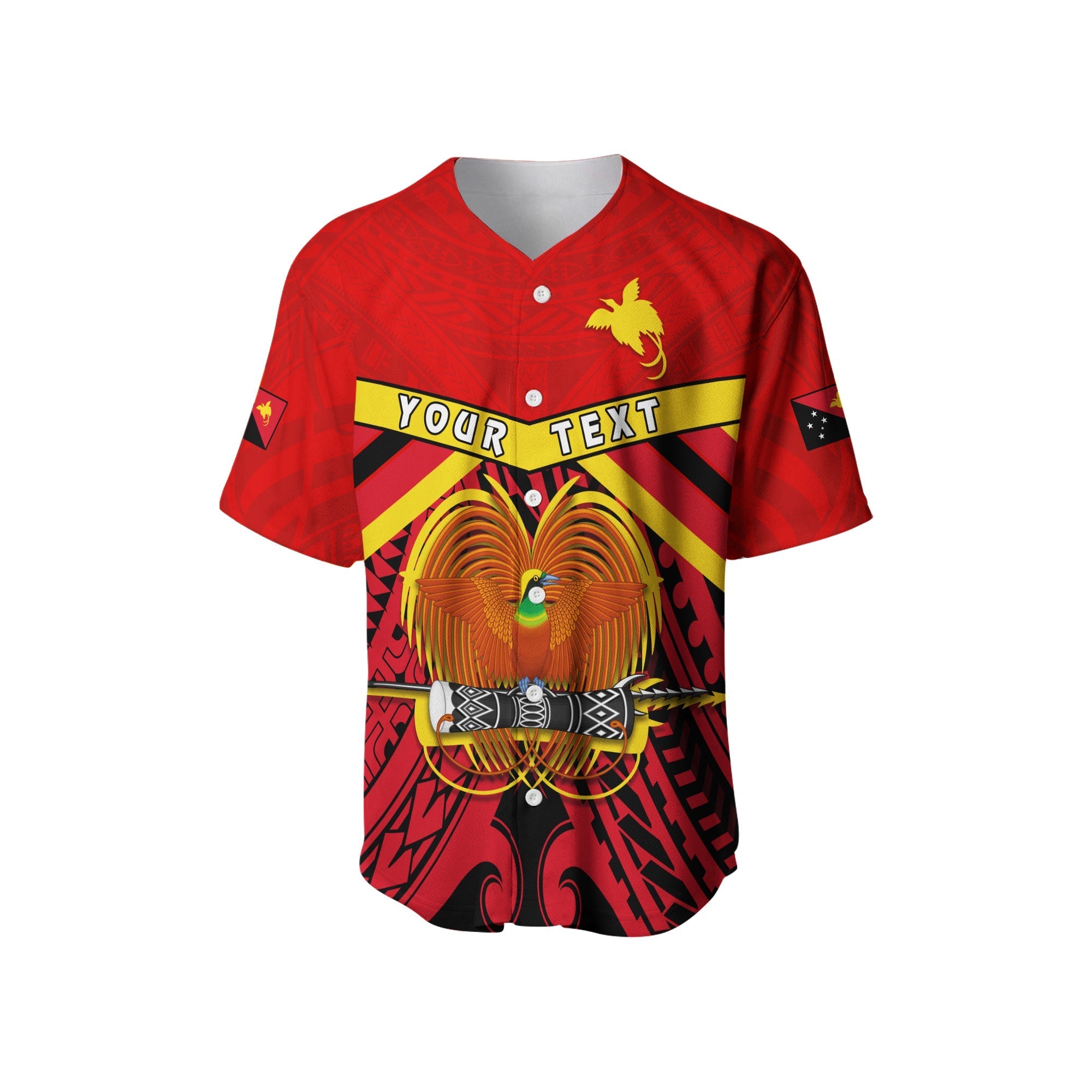 custom-personalised-papua-new-guinea-baseball-jersey-the-one-and-only