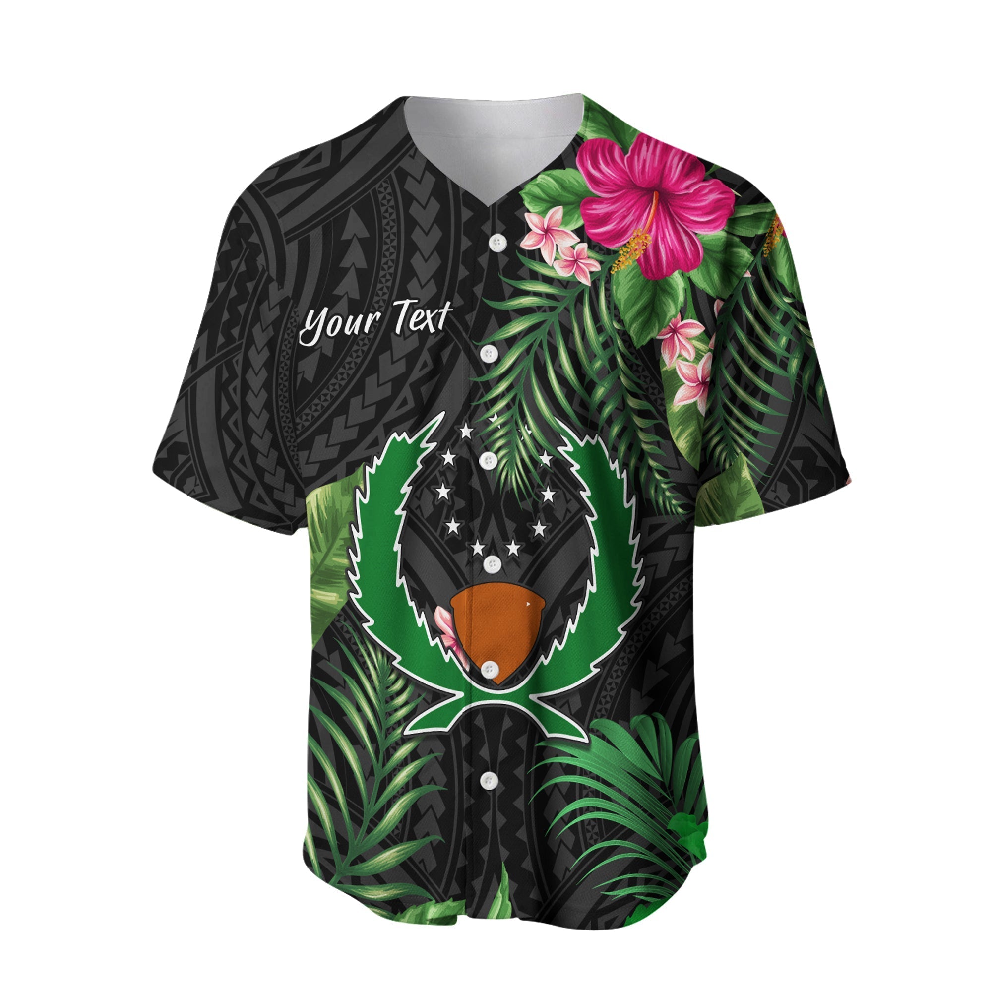 custom-personalised-pohnpei-micronesia-baseball-jersey-tropical-flowers-version-02