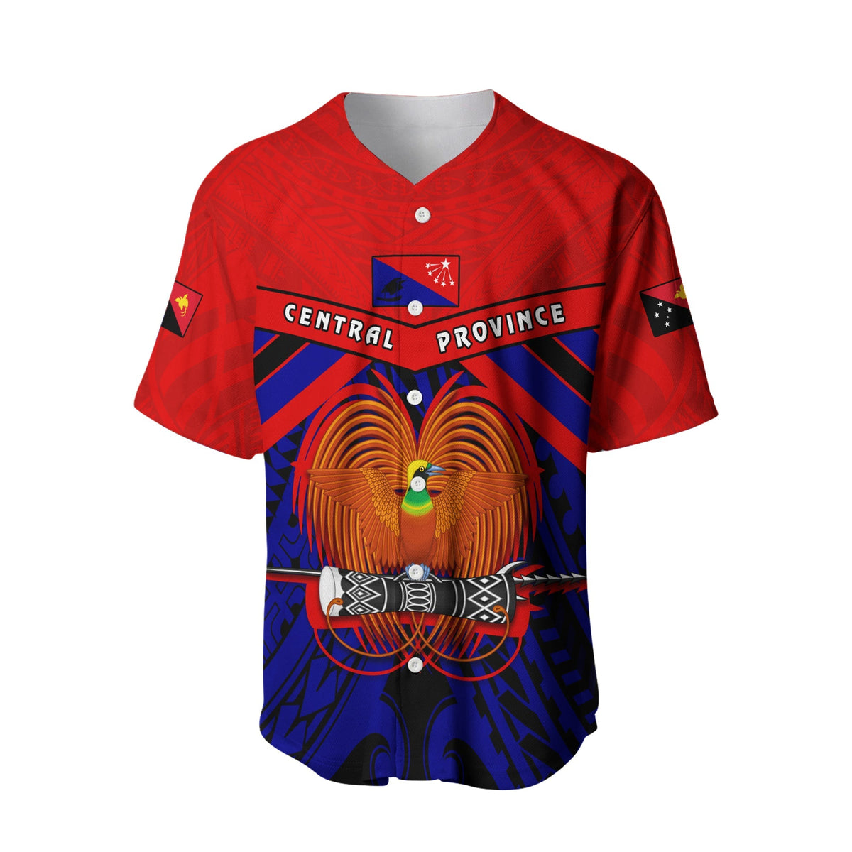 Central Province Baseball Jersey Papua New Guinea LT13 - Wonder Print Shop