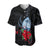 (Custom Personalised) Guam Baseball Jersey Polynesian Flowers Version Black LT13 - Wonder Print Shop