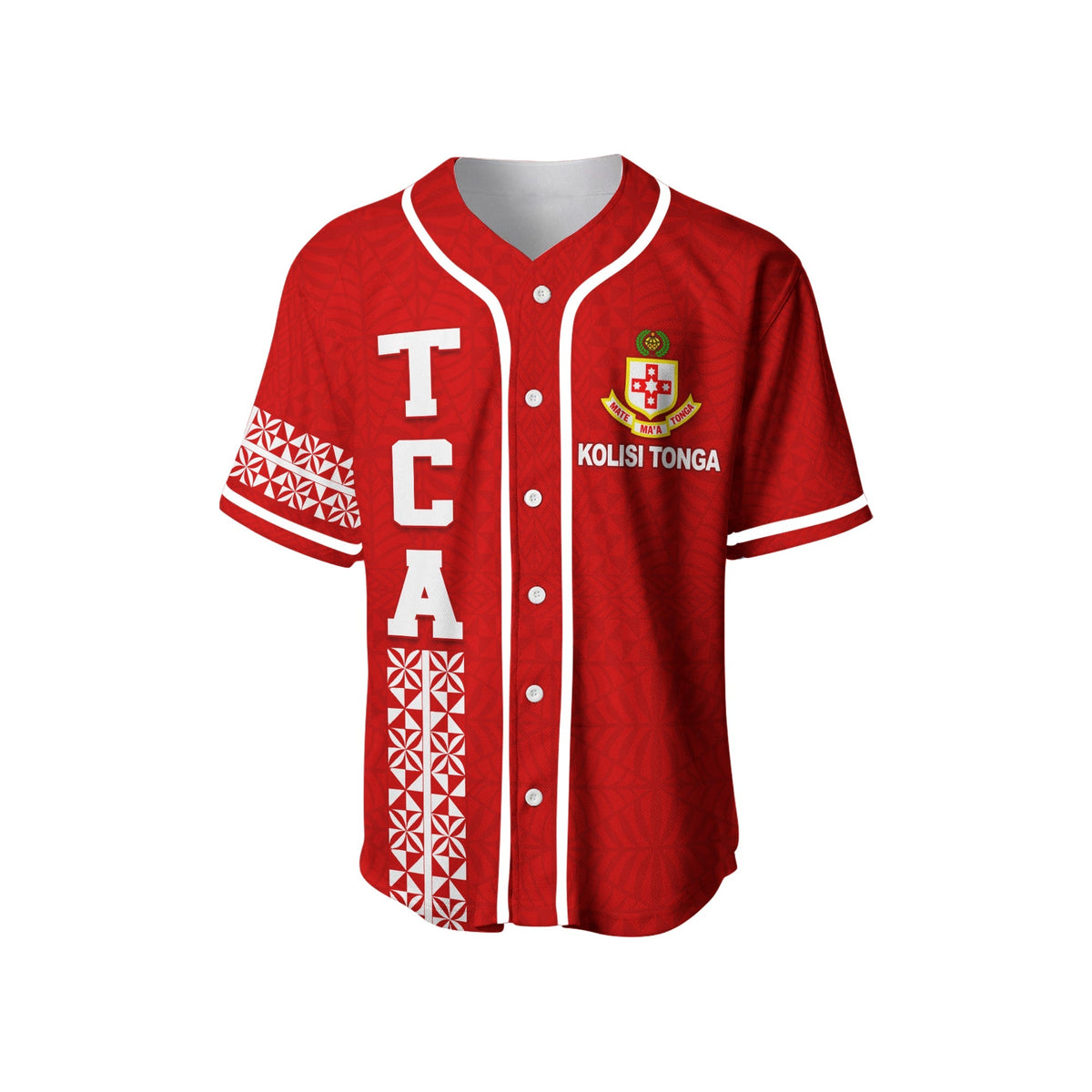 (Custom Personalised) Kolisi Tonga Baseball Jersey - TCA LT13 - Wonder Print Shop