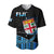 Fiji Polynesian Baseball Jersey Featured Fijian Lovers LT13 - Wonder Print Shop