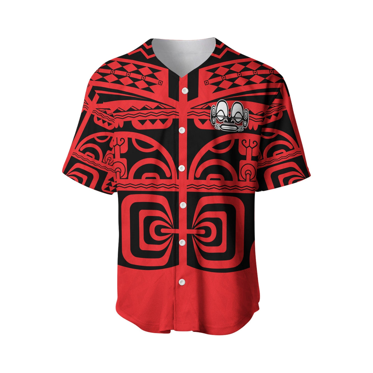 (Custom Personalised) Marquesas Islands Baseball Jersey - Marquesas Tattoo LT13 - Wonder Print Shop