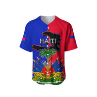 (Custom Personalised) Haiti Baseball Jersey Flag Style LT6 - Wonder Print Shop