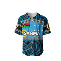 (Custom Personalised) Sanma Province Baseball Jersey Of Vanuatu Polynesian Patterns LT6 - Wonder Print Shop