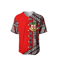(Custom Personalised) Kolisi Tonga Baseball Jersey Tonga Patterns Style LT6 - Wonder Print Shop