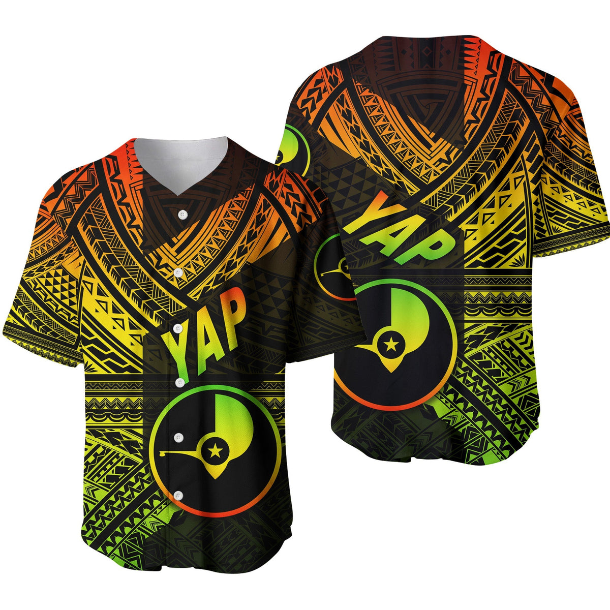 FSM Yap Baseball Jersey Original Style - Reggae LT8 - Wonder Print Shop