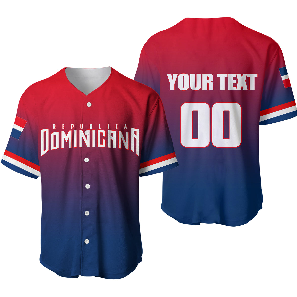 (Custom Personalised And Number) Baseball 2023 Dominicana Baseball Jersey LT6 - Wonder Print Shop
