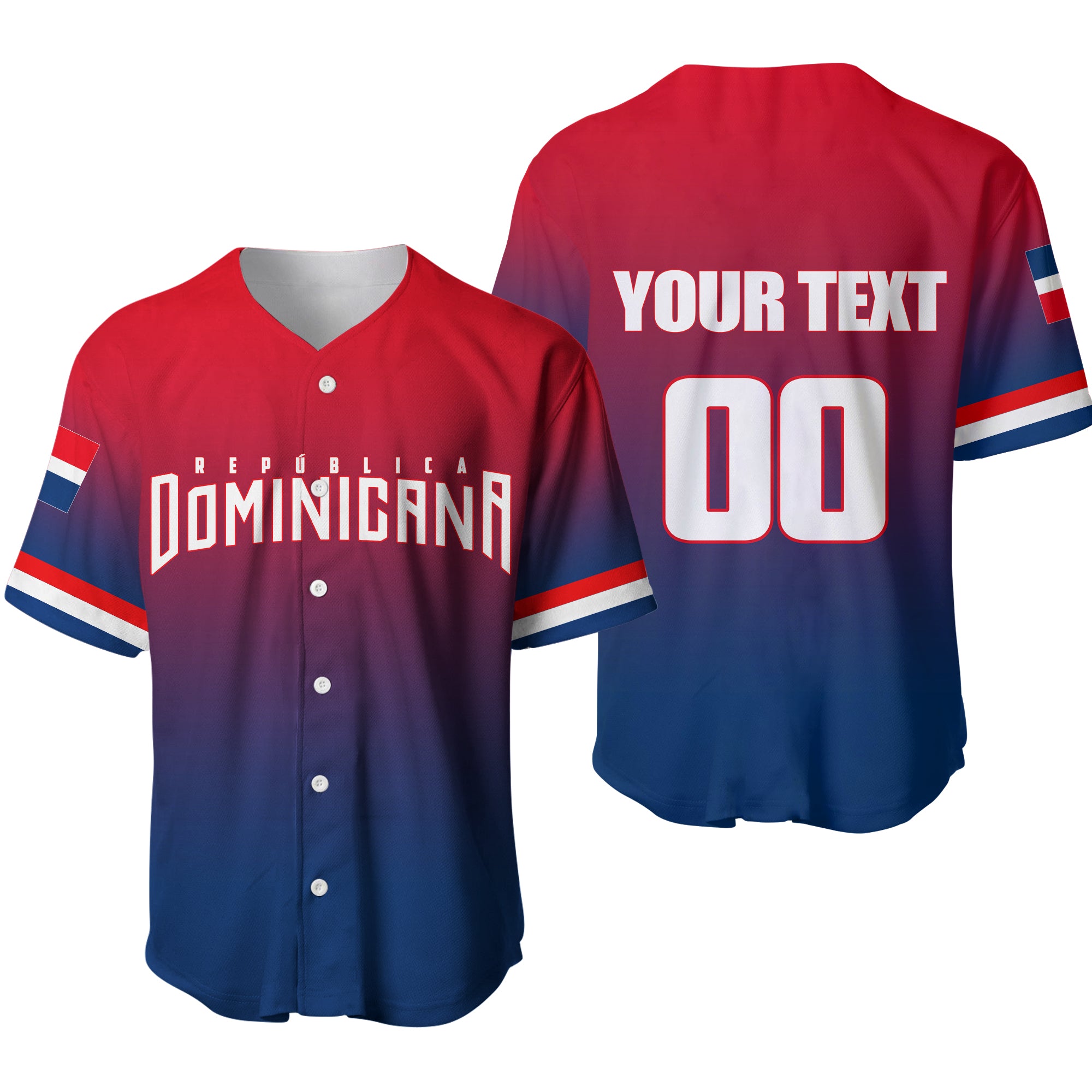 (Custom Personalised And Number) World Baseball Classic 2023-Dominicana Baseball Jersey