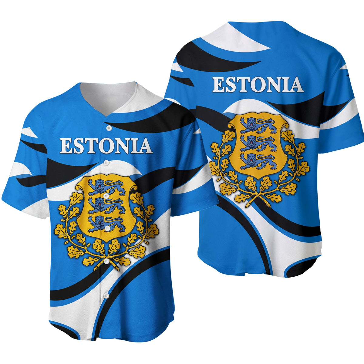 Estonia Baseball Jersey Sporty Style LT8 - Wonder Print Shop