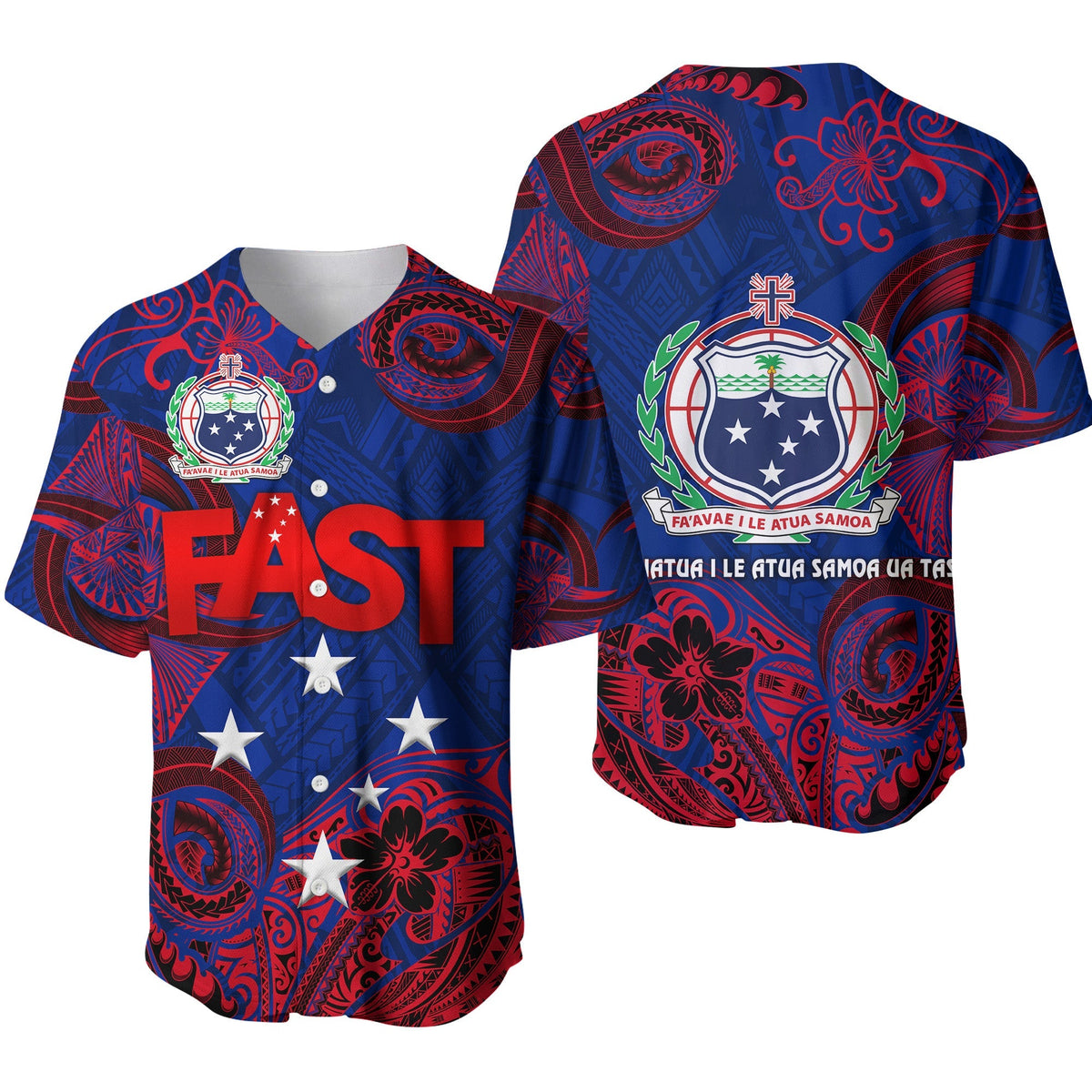 Samoa FAST Party Baseball Jersey Unique Style NO.2 LT8 - Wonder Print Shop