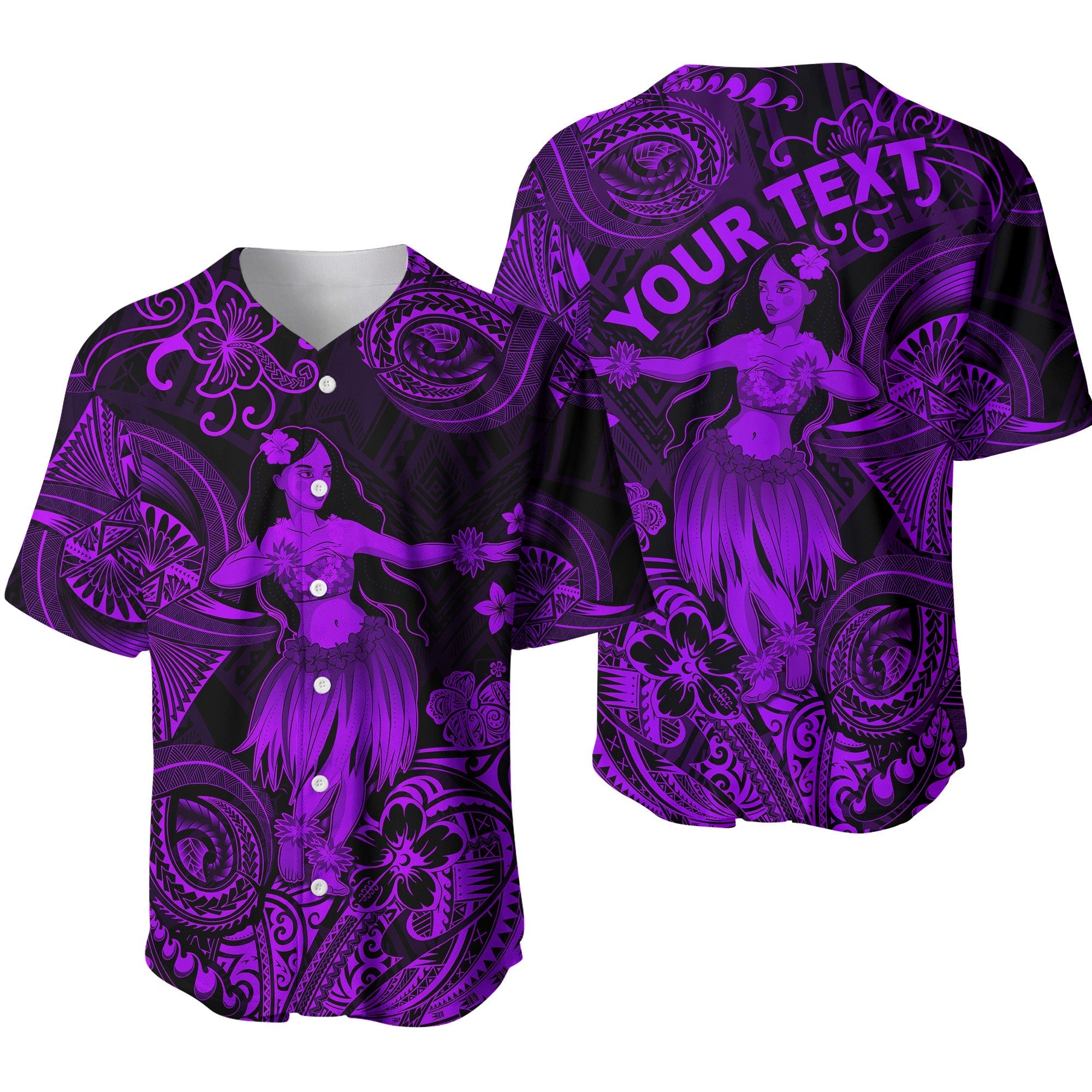 custom-personalised-hawaii-hula-girl-polynesian-baseball-jersey-unique-style-purple