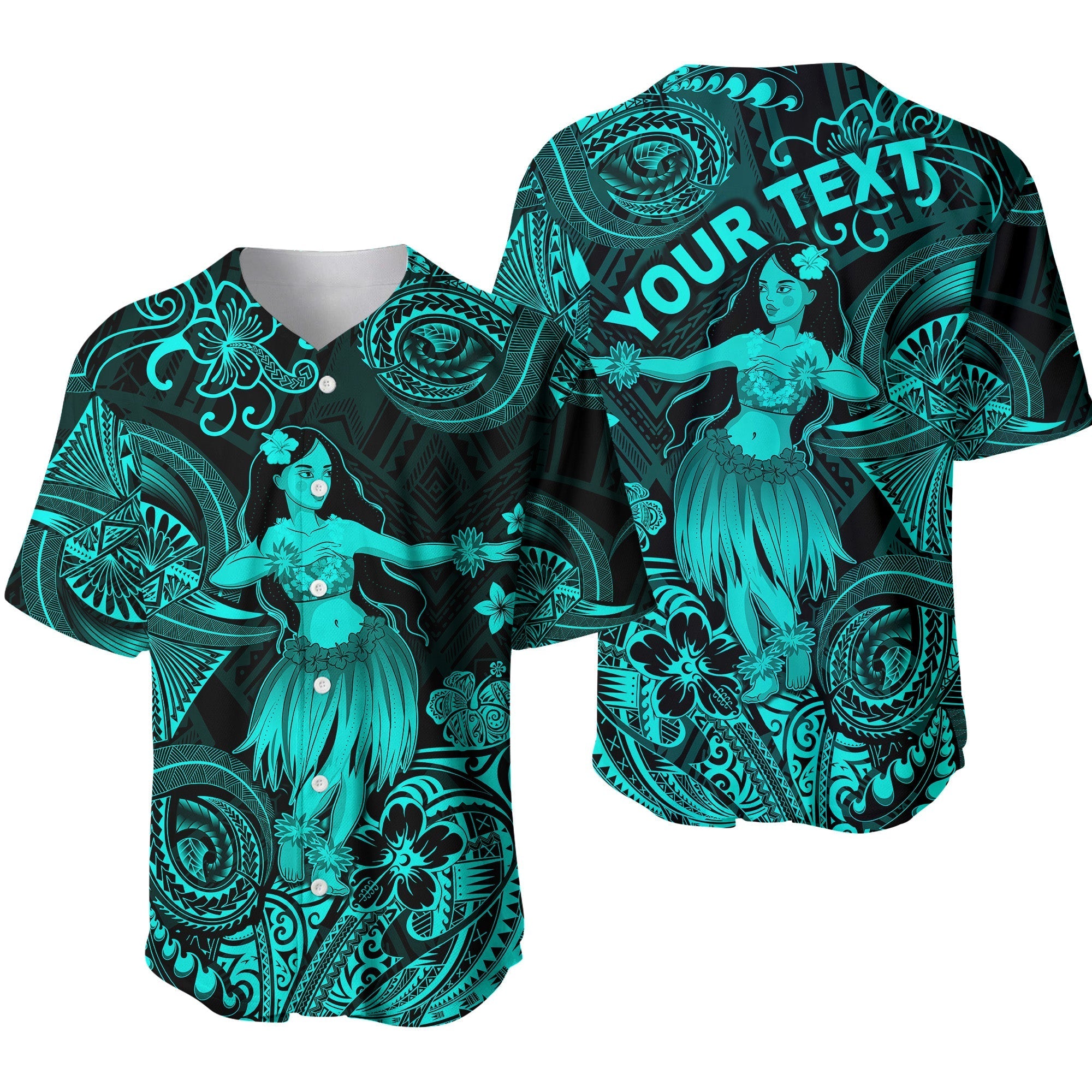 custom-personalised-hawaii-hula-girl-polynesian-baseball-jersey-unique-style-turquoise