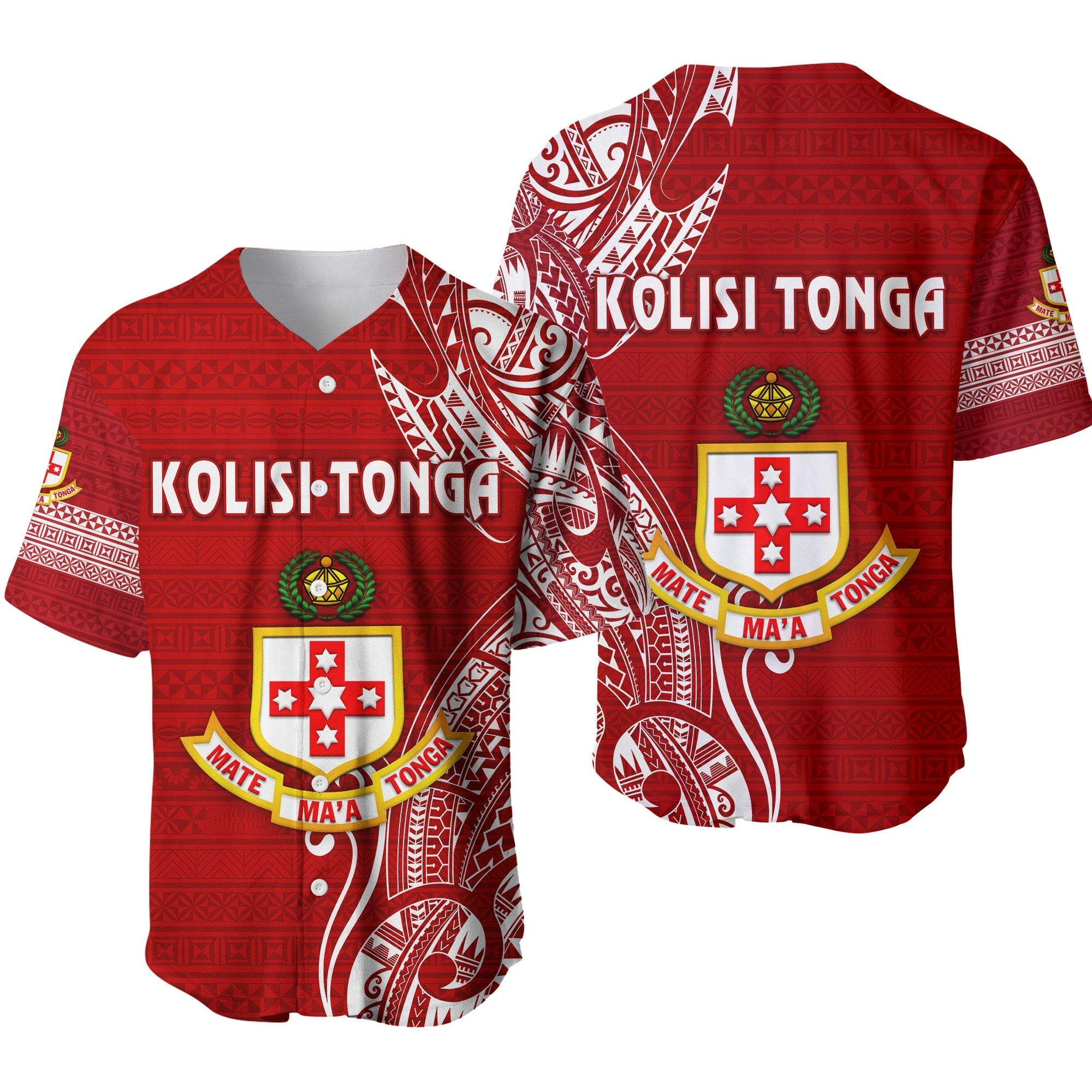 Kolisi Tonga Mate Ma'a Tonga Baseball Jersey Original LT8 - Wonder Print Shop