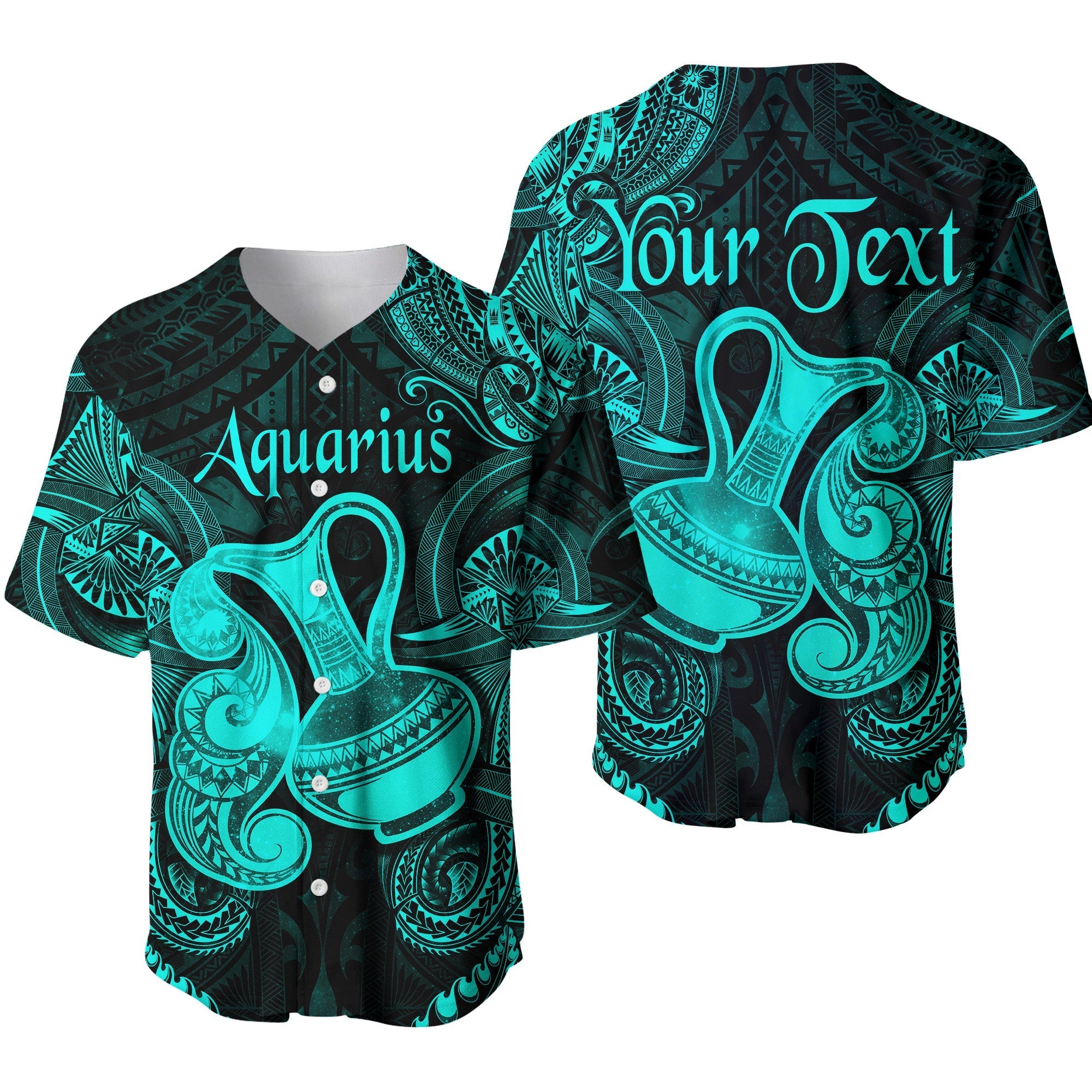 custom-personalised-aquarius-zodiac-polynesian-baseball-jersey-unique-style-turquoise