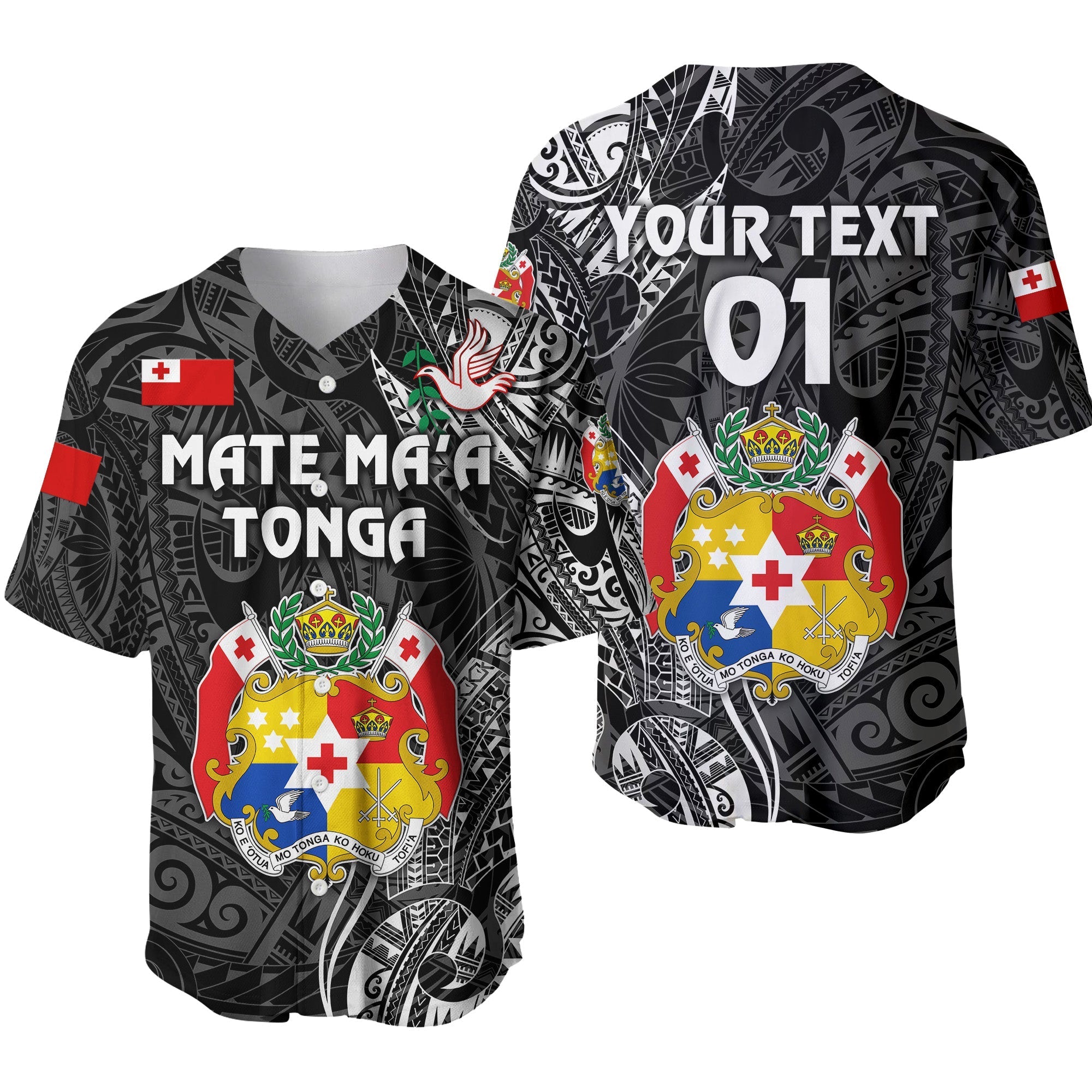 custom-personalised-tonga-coat-of-arms-baseball-jersey-simple-vibes-black-custom-text-and-number