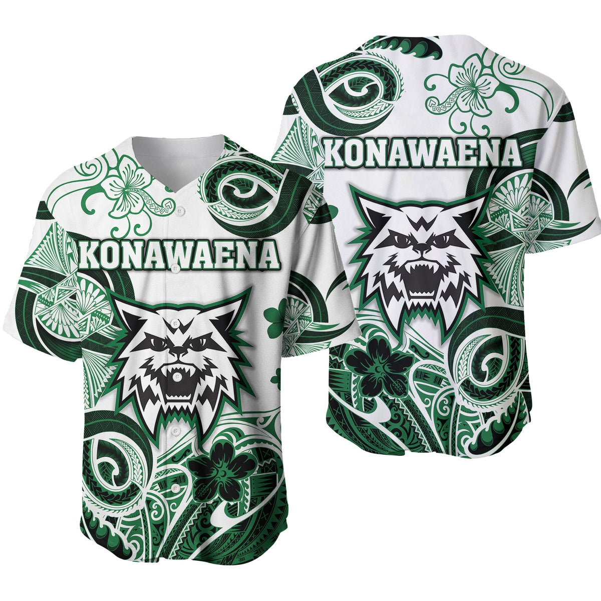 Hawaii Konawaena Wildcats School Baseball Jersey Unique Style LT8 - Wonder Print Shop