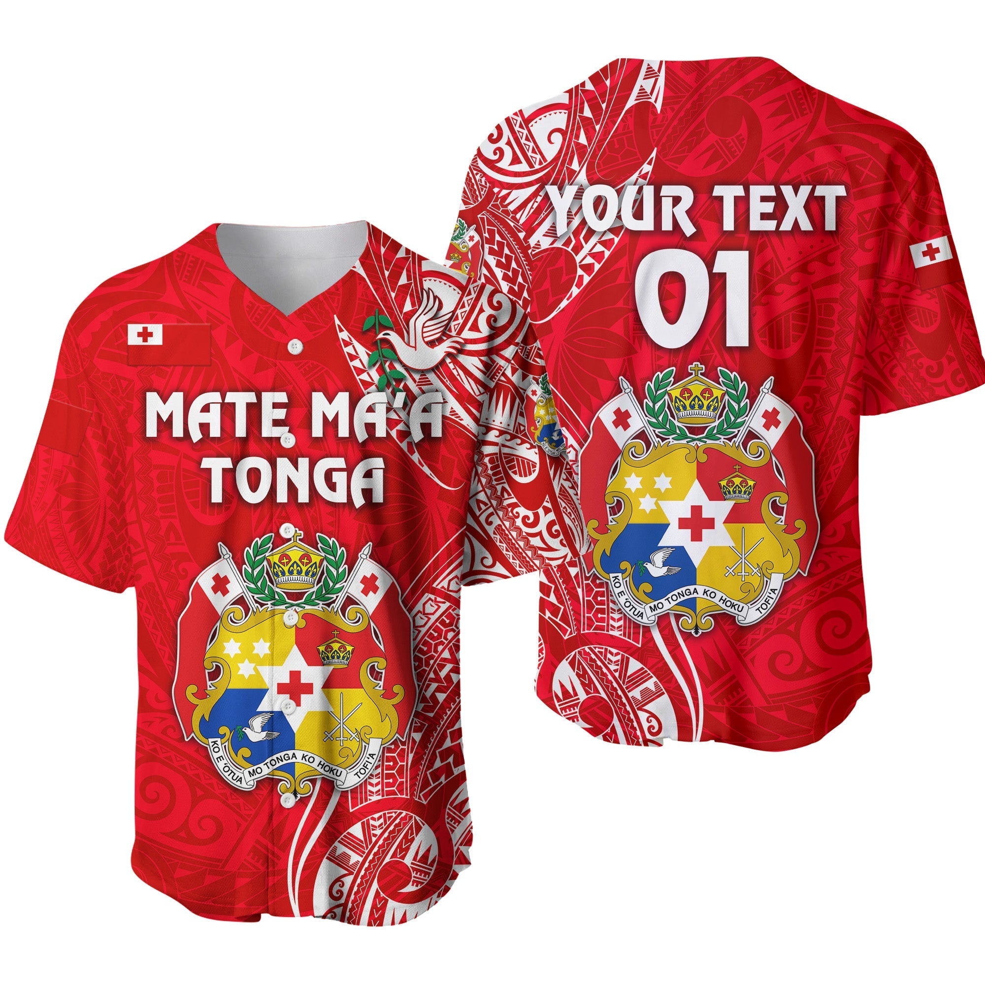 custom-personalised-tonga-coat-of-arms-baseball-jersey-simple-vibes-bright-red-custom-text-and-number