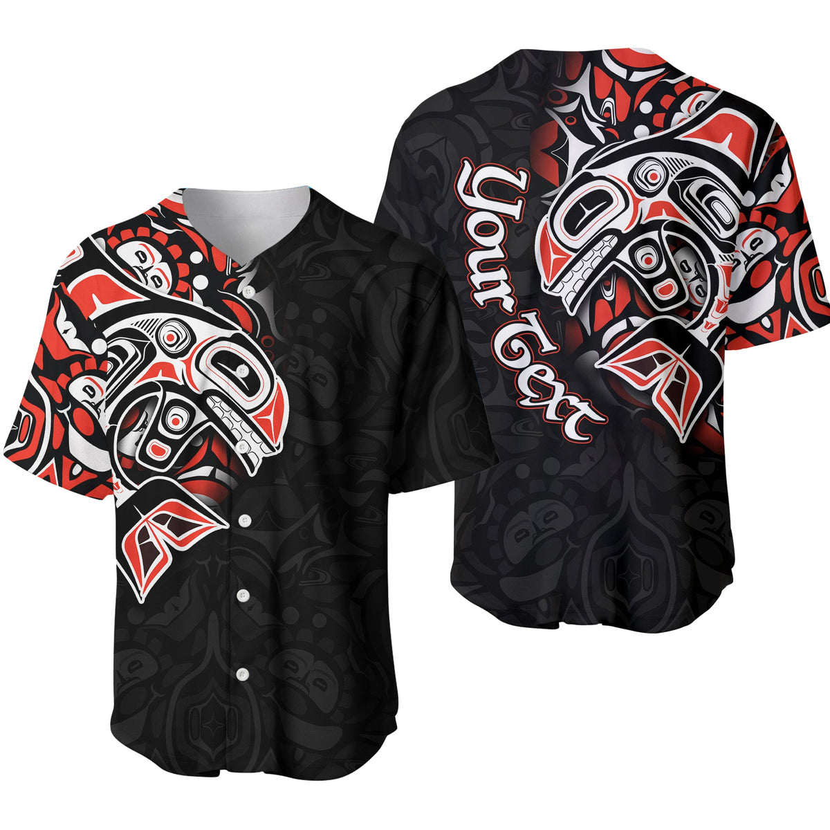 custom-personalised-canada-haida-baseball-shirt-killer-whale