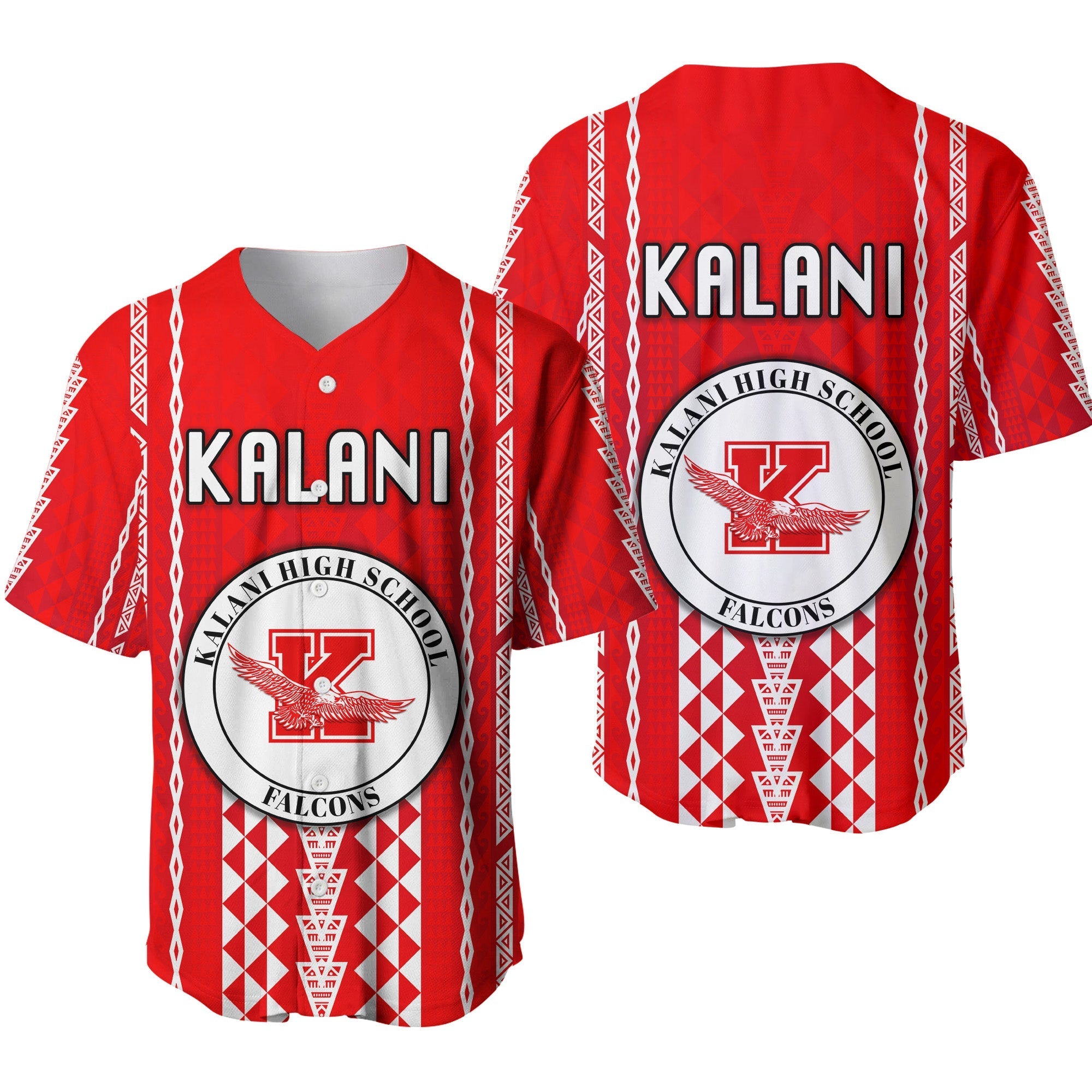 Hawaii Kalani High School Baseball Jersey Falcons Simple Style LT8 - Wonder Print Shop
