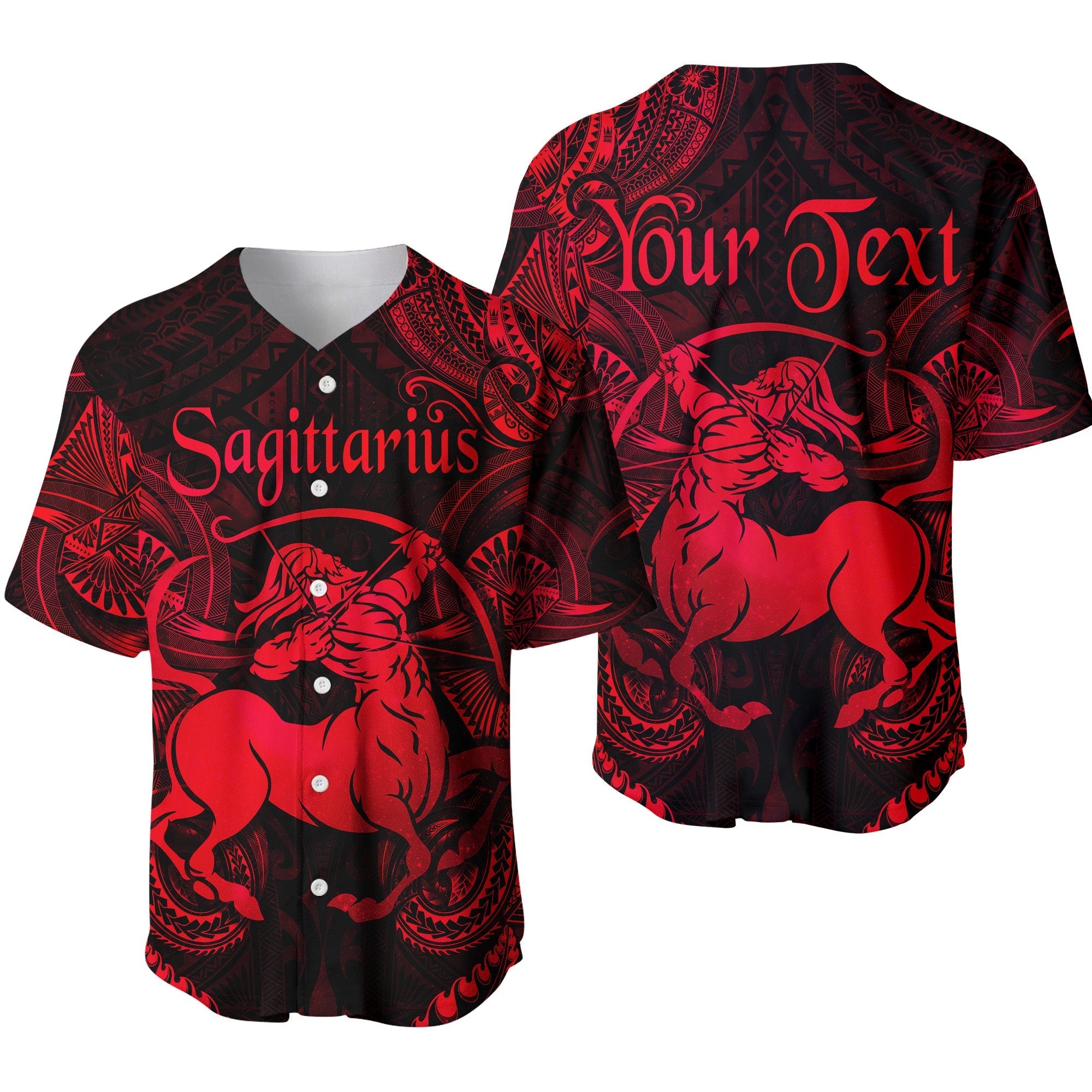 custom-personalised-sagittarius-zodiac-polynesian-baseball-jersey-unique-style-red