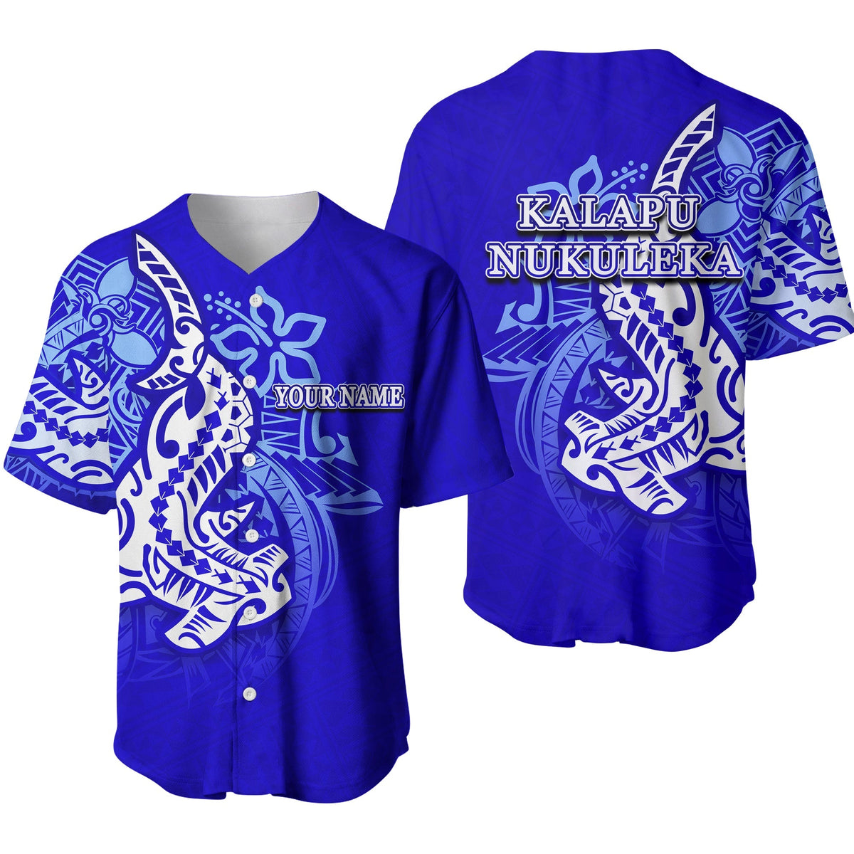 KALAPU NUKULEKA Baseball jersey Polynesian Hammerhead shark LT6 - Wonder Print Shop