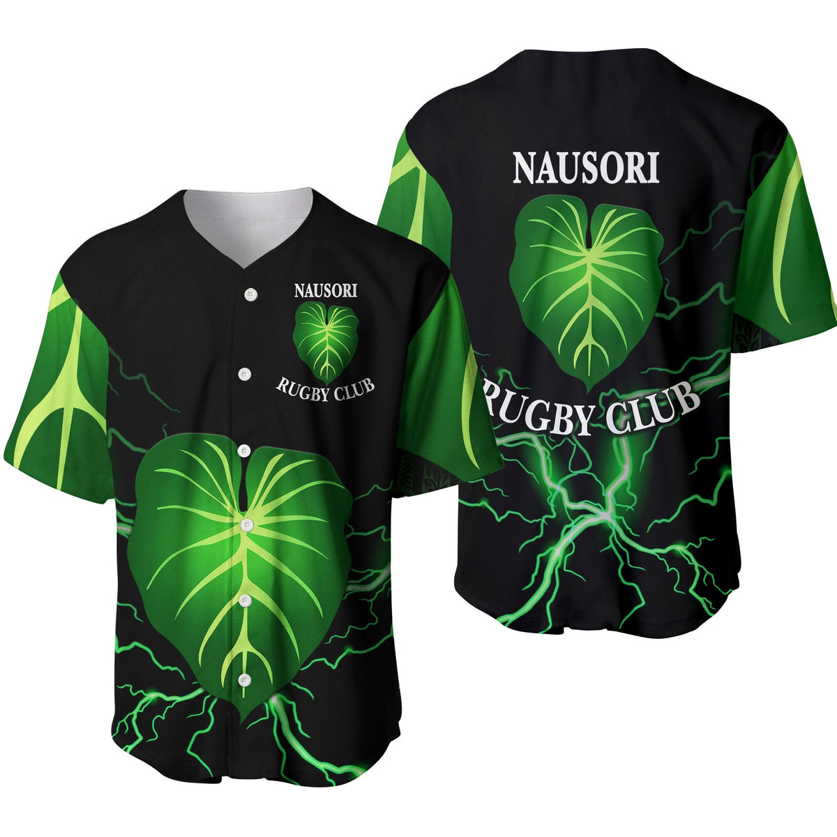 Fiji Nausori Rugby Baseball Jersey Simple Style LT8 - Wonder Print Shop