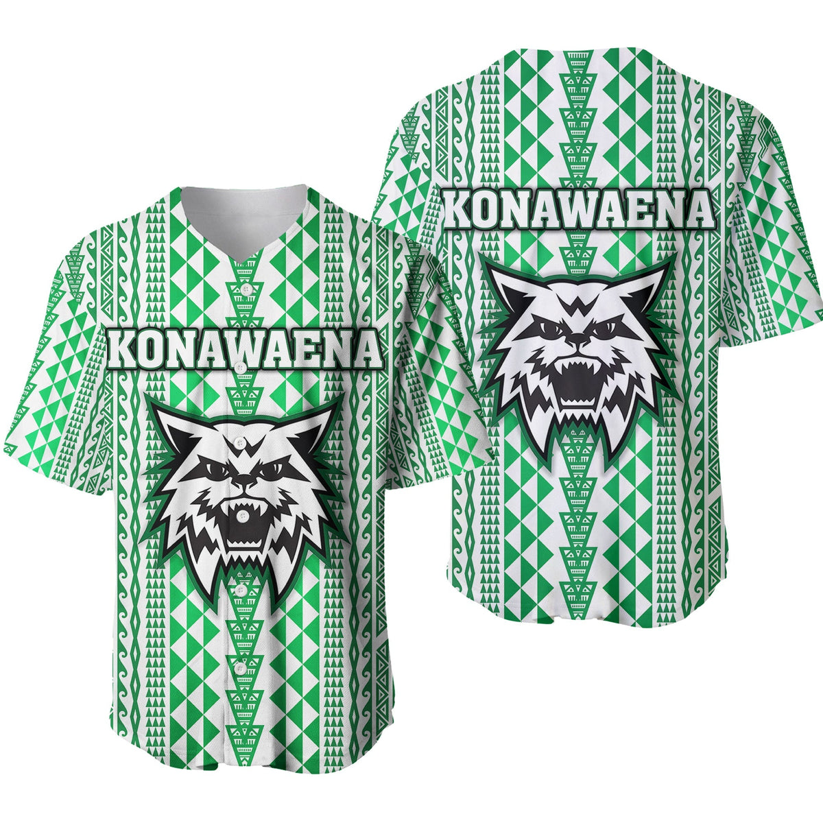 Hawaii Konawaena Wildcats School Baseball Jersey Simple Style LT8 - Wonder Print Shop