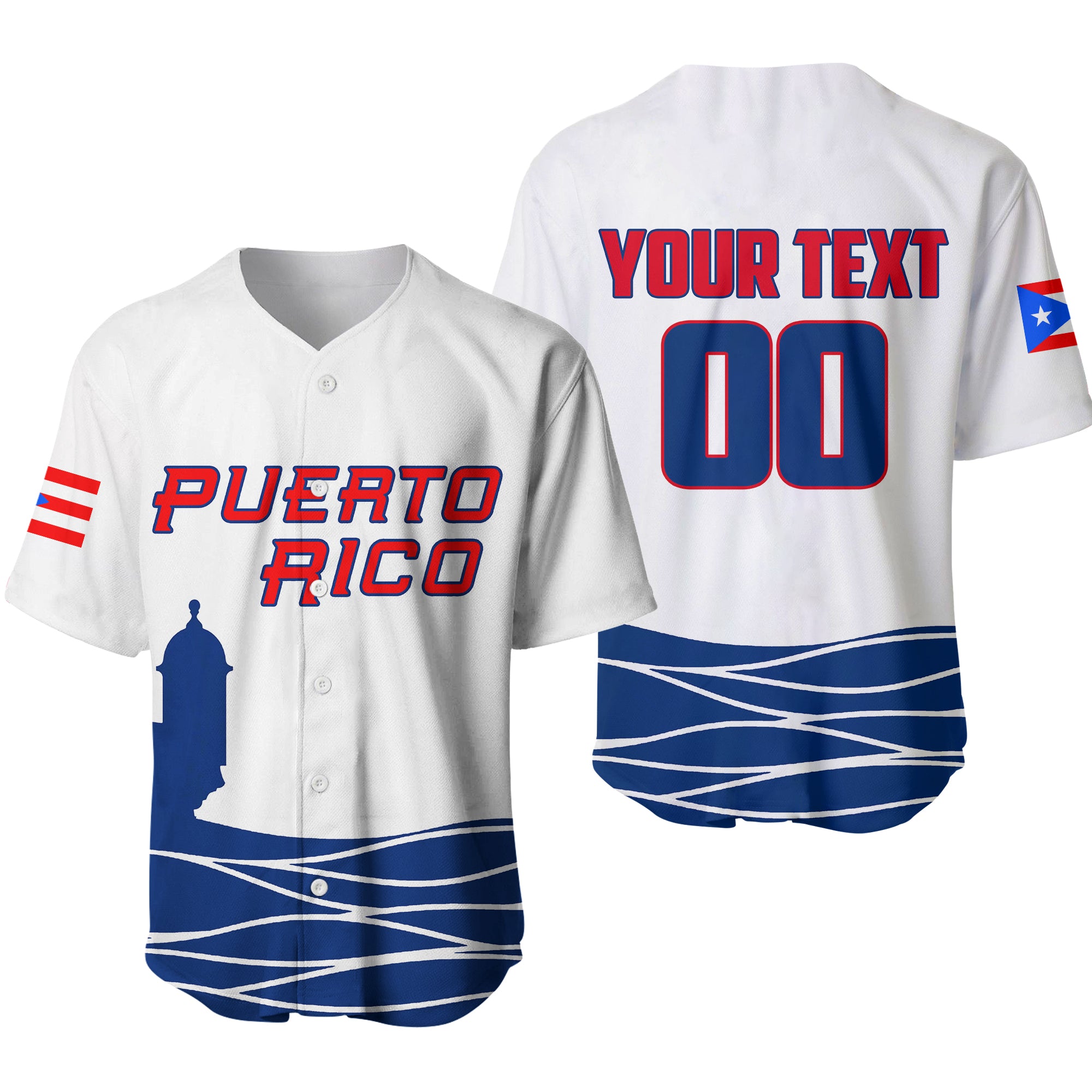 (Custom Personalised And Number) World Baseball Classic 2023-Puerto Rico Baseball Jersey