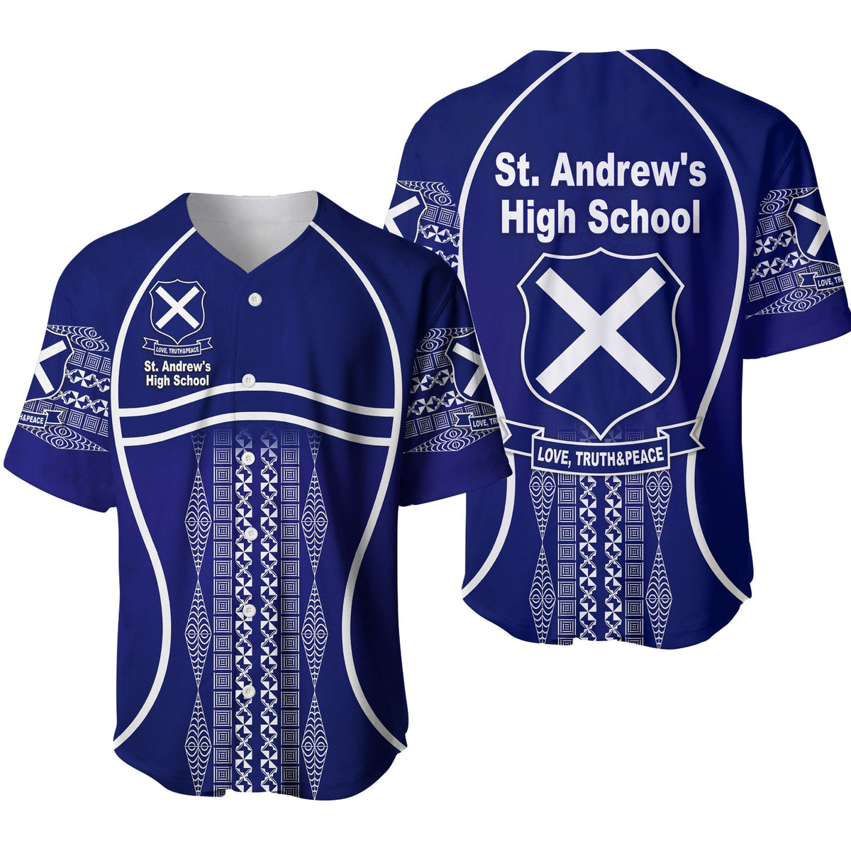 St. andrew's High School Baseball Jersey Unique Vibes LT8 - Wonder Print Shop