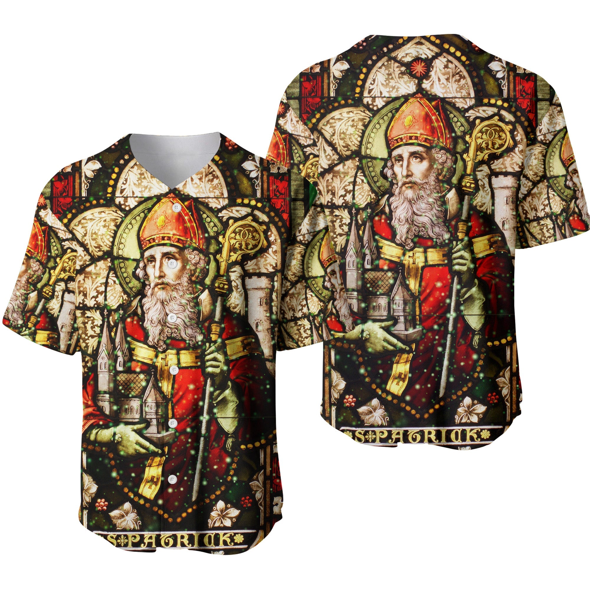 Ireland Saint Patrick's Day Baseball Jersey Saint Patrick Vibes LT8 - Wonder Print Shop