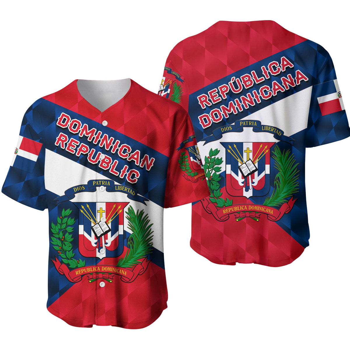 Dominican Republic Baseball Jersey Sporty Style LT8 - Wonder Print Shop
