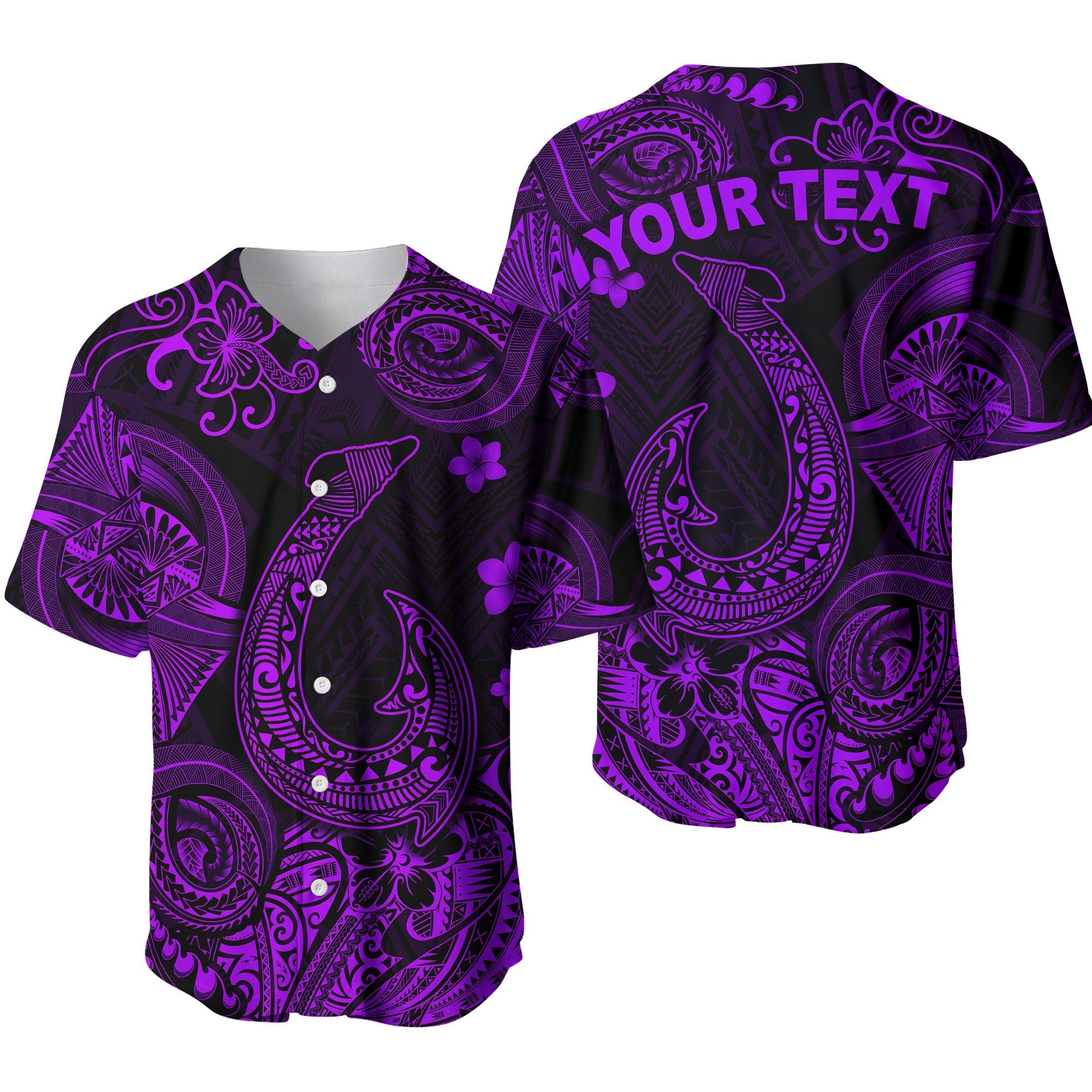 custom-personalised-hawaii-fish-hook-polynesian-baseball-jersey-unique-style-purple
