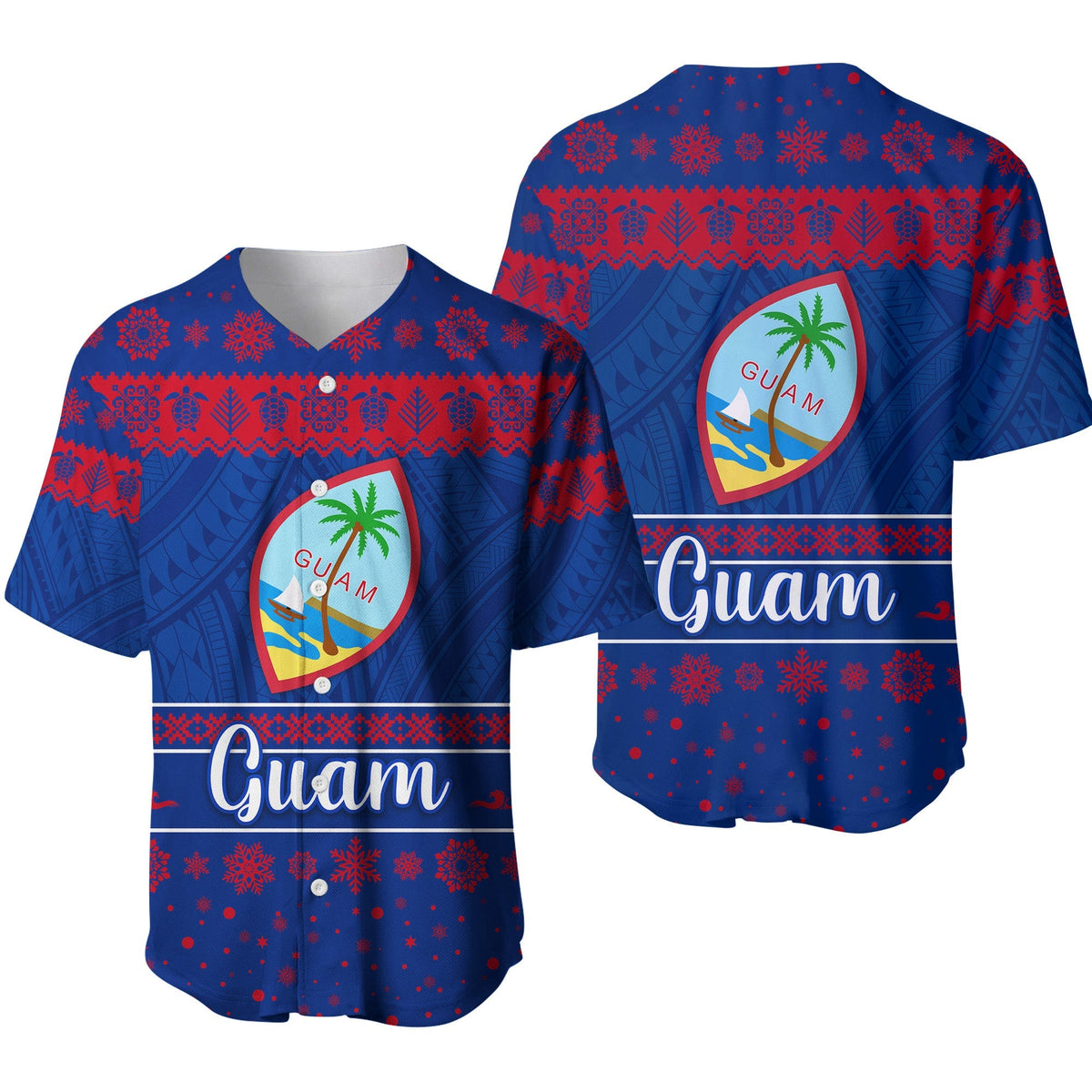 Guam Christmas Baseball Jersey Simple Style LT8 - Wonder Print Shop